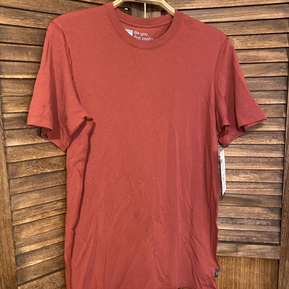 SAXX Men's DropTemp Cooling Cotton Tee Red Clay